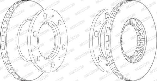 Ferodo FCR112A - Гальмівний диск autocars.com.ua