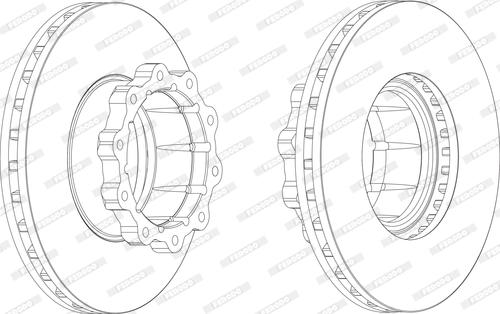 Ferodo FCR120A - Гальмівний диск autocars.com.ua