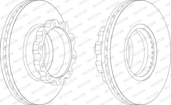 Ferodo FCR160A - Тормозной диск avtokuzovplus.com.ua