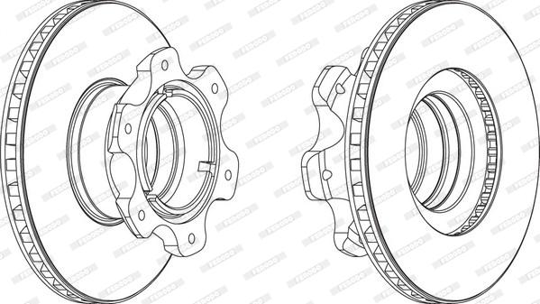 Ferodo FCR209A - Тормозной диск avtokuzovplus.com.ua