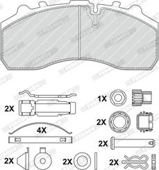 Ferodo FCV1373BFE - Гальмівні колодки, дискові гальма autocars.com.ua