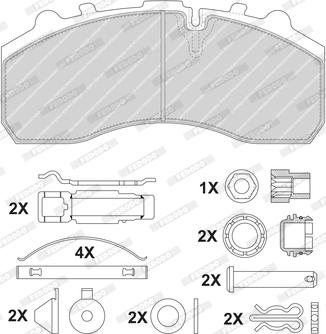 Ferodo FCV1373BHD - Тормозные колодки, дисковые, комплект avtokuzovplus.com.ua