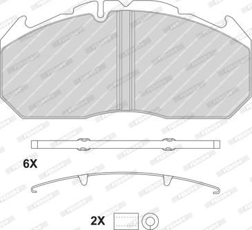 Ferodo FCV1578BFE - Тормозные колодки, дисковые, комплект autodnr.net