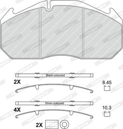 Ferodo FCV4906B - Тормозные колодки, дисковые, комплект autodnr.net