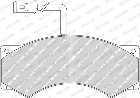 Ferodo FCV952 - Гальмівні колодки, дискові гальма autocars.com.ua
