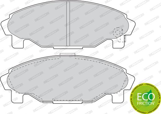 Ferodo FDB1009 - Тормозные колодки, дисковые, комплект avtokuzovplus.com.ua