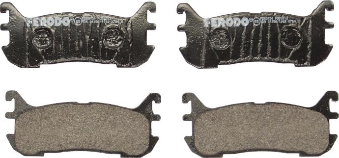 Ferodo FDB1012 - Гальмівні колодки, дискові гальма autocars.com.ua