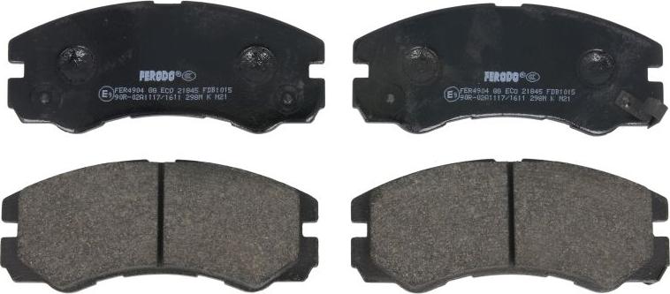 Ferodo FDB1015 - Гальмівні колодки, дискові гальма autocars.com.ua