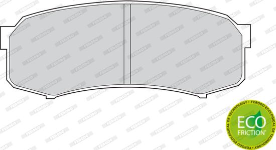 Ferodo FDB1021 - Тормозные колодки, дисковые, комплект avtokuzovplus.com.ua