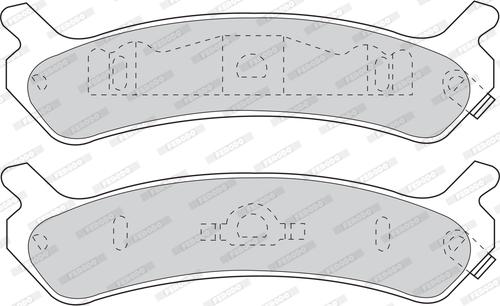 Ferodo FDB1033 - Тормозные колодки, дисковые, комплект avtokuzovplus.com.ua