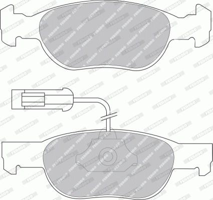 Ferodo FDB1040B - Тормозные колодки, дисковые, комплект autodnr.net