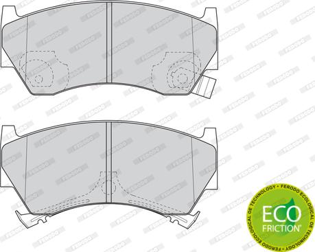 Ferodo FDB1103 - Тормозные колодки, дисковые, комплект avtokuzovplus.com.ua