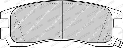 Ferodo FDB1264-D - Тормозные колодки, дисковые, комплект avtokuzovplus.com.ua