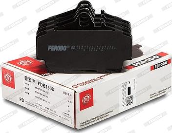 Ferodo FDB1308 - Тормозные колодки, дисковые, комплект avtokuzovplus.com.ua