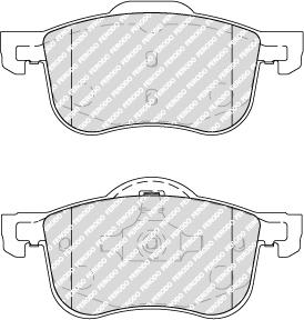 Ferodo FDB1382 - Тормозные колодки, дисковые, комплект avtokuzovplus.com.ua