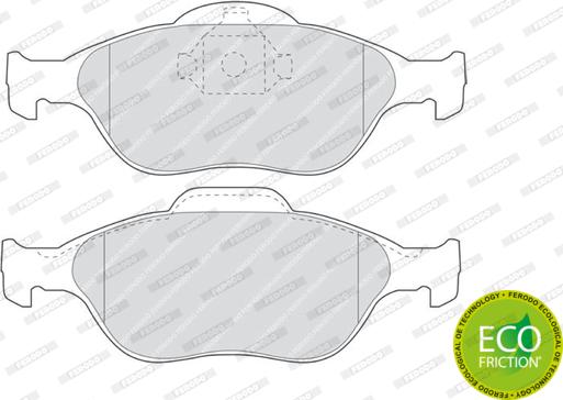 Ferodo FDB1394 - Тормозные колодки, дисковые, комплект avtokuzovplus.com.ua