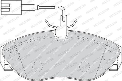 Ferodo FDB1396 - Тормозные колодки, дисковые, комплект avtokuzovplus.com.ua