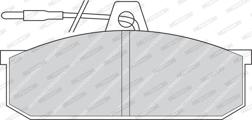 Ferodo FDB140 - Гальмівні колодки, дискові гальма autocars.com.ua