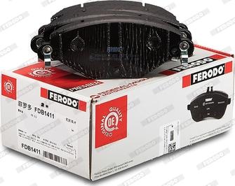 Ferodo FDB1411 - Тормозные колодки, дисковые, комплект avtokuzovplus.com.ua