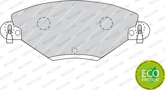 Ferodo FDB1411 - Тормозные колодки, дисковые, комплект avtokuzovplus.com.ua