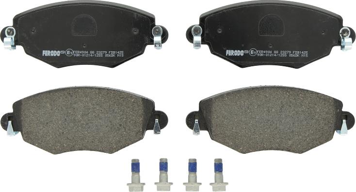 Ferodo FDB1425 - Гальмівні колодки, дискові гальма autocars.com.ua
