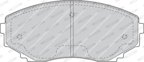 Ferodo FDB1445 - Тормозные колодки, дисковые, комплект avtokuzovplus.com.ua