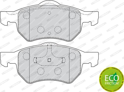 Ferodo FDB1474 - Тормозные колодки, дисковые, комплект autodnr.net