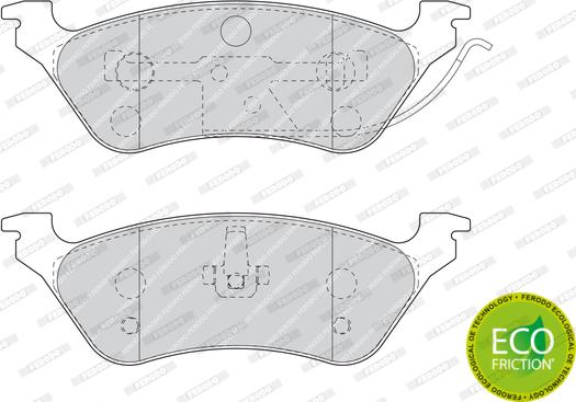 Ferodo FDB1475 - Тормозные колодки, дисковые, комплект avtokuzovplus.com.ua