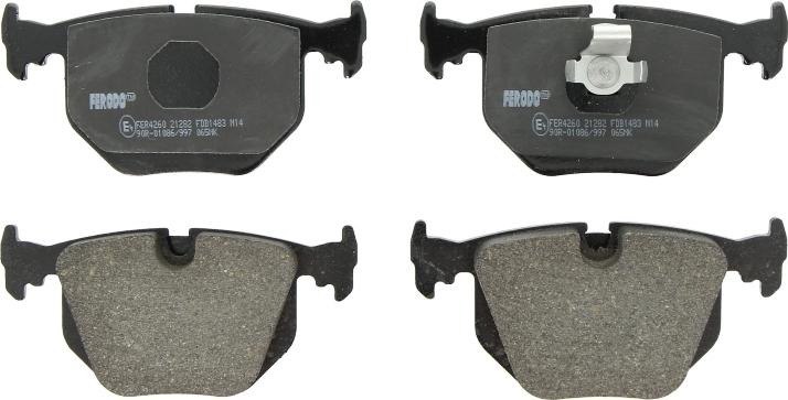 Ferodo FDB1483 - Гальмівні колодки, дискові гальма autocars.com.ua