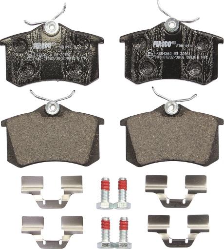 Ferodo FDB1491 - Гальмівні колодки, дискові гальма autocars.com.ua