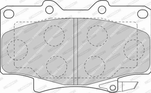 Ferodo FDB1502-D - Тормозные колодки, дисковые, комплект avtokuzovplus.com.ua