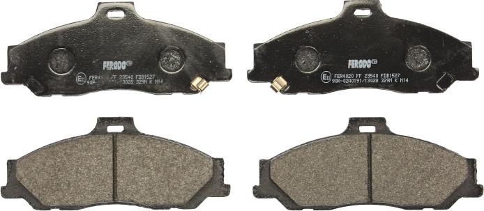Ferodo FDB1527 - Гальмівні колодки, дискові гальма autocars.com.ua