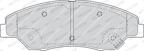 Ferodo FDB1536 - Тормозные колодки, дисковые, комплект avtokuzovplus.com.ua