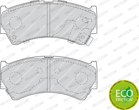 Ferodo FDB1551 - Тормозные колодки, дисковые, комплект avtokuzovplus.com.ua