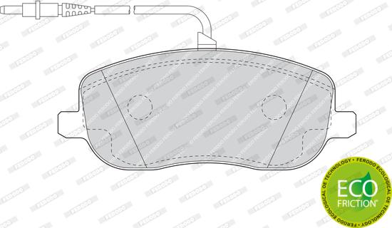 Ferodo FDB1556 - Тормозные колодки, дисковые, комплект avtokuzovplus.com.ua