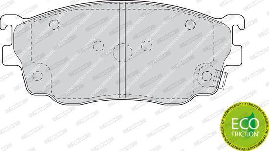 Ferodo FDB1557 - Тормозные колодки, дисковые, комплект avtokuzovplus.com.ua