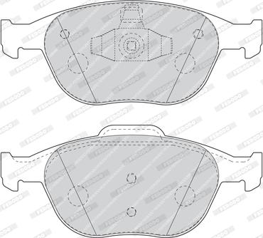 Ferodo FDB1568 - Тормозные колодки, дисковые, комплект avtokuzovplus.com.ua