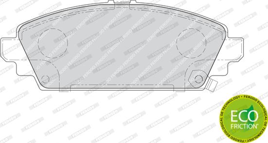 Ferodo FDB1601 - Тормозные колодки, дисковые, комплект avtokuzovplus.com.ua