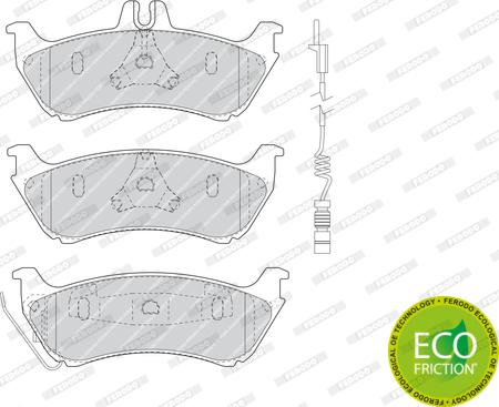 Ferodo FDB1608 - Тормозные колодки, дисковые, комплект avtokuzovplus.com.ua