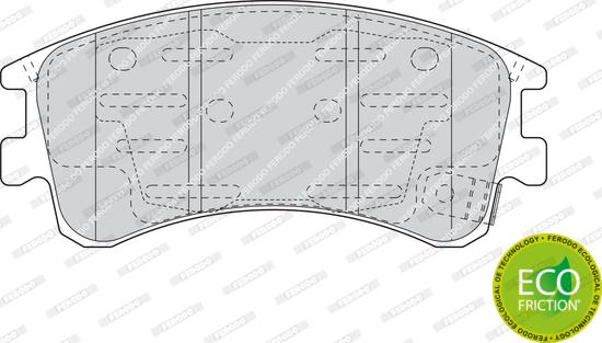 Ferodo FDB1619 - Тормозные колодки, дисковые, комплект avtokuzovplus.com.ua