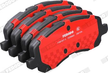 Ferodo FDB1621-S - Тормозные колодки, дисковые, комплект autodnr.net