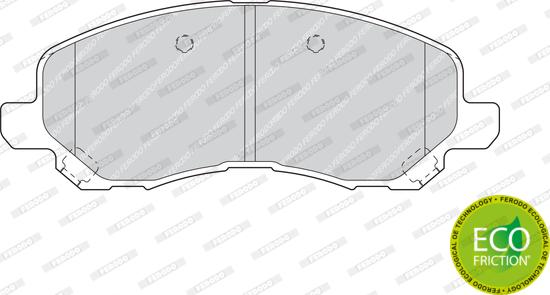 Ferodo FDB1621 - Гальмівні колодки, дискові гальма autocars.com.ua