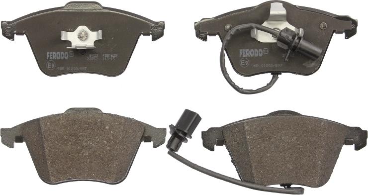 Ferodo FDB1629 - Гальмівні колодки, дискові гальма autocars.com.ua