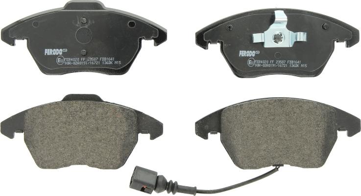 Ferodo FDB1641 - Гальмівні колодки, дискові гальма autocars.com.ua
