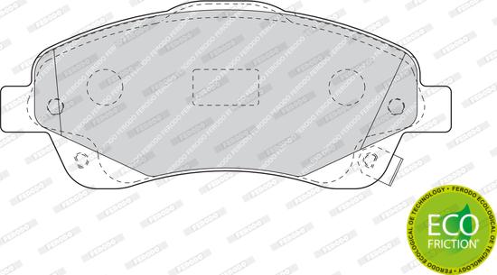 Ferodo FDB1648 - Гальмівні колодки, дискові гальма autocars.com.ua