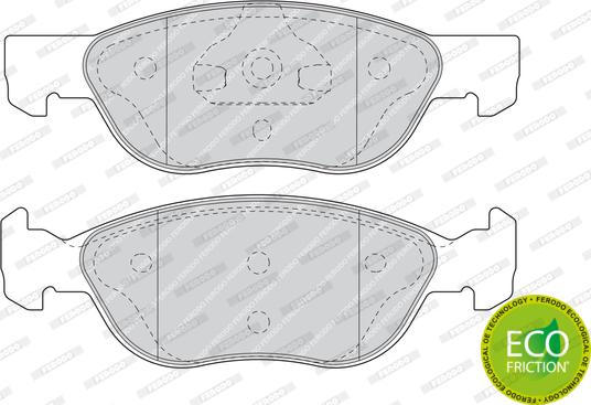 Ferodo FDB1651 - Тормозные колодки, дисковые, комплект avtokuzovplus.com.ua