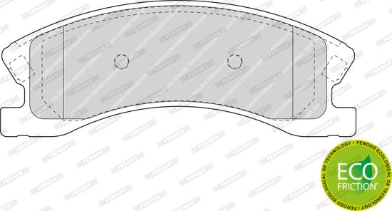 Ferodo FDB1659 - Тормозные колодки, дисковые, комплект autodnr.net