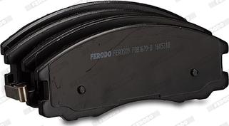 Ferodo FDB1670-D - Тормозные колодки, дисковые, комплект avtokuzovplus.com.ua