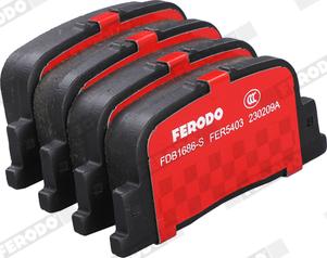 Ferodo FDB1686-S - Тормозные колодки, дисковые, комплект autodnr.net