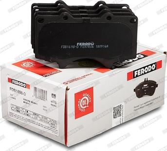 Ferodo FDB1698-D - Тормозные колодки, дисковые, комплект autodnr.net